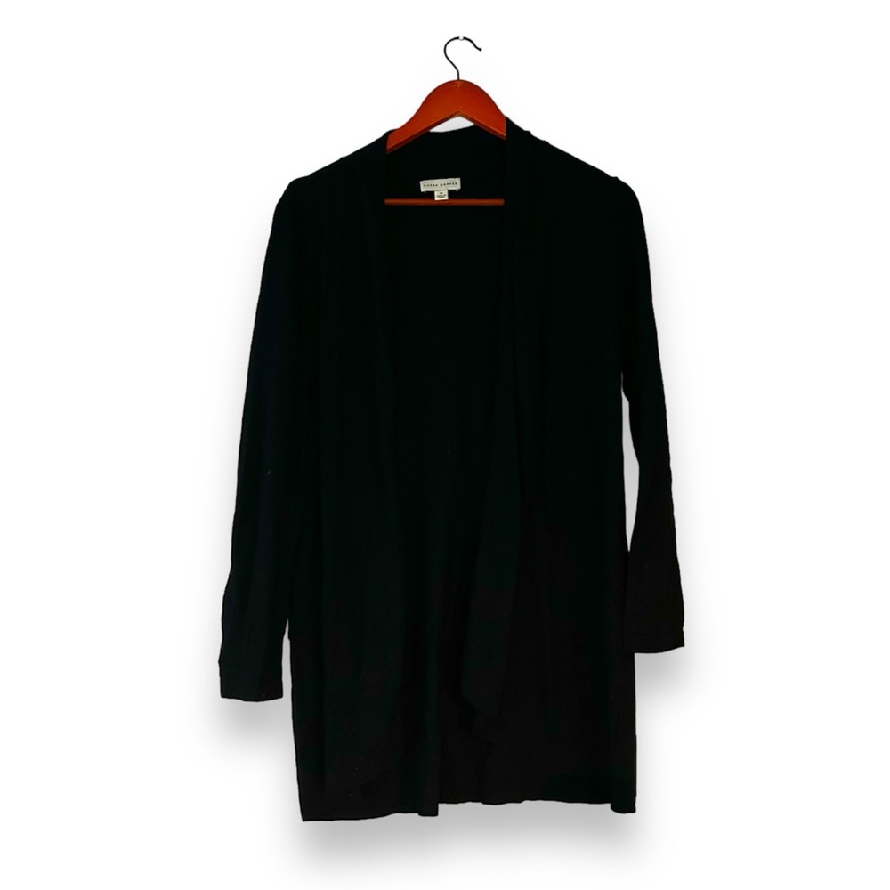 [Susan Graver] Black Open Cardigan